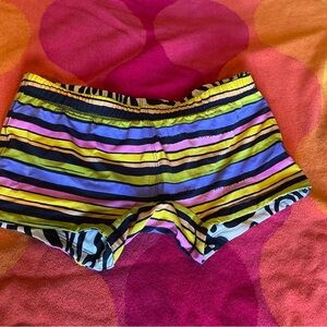 Mr. Turk Men’s reversible Multicolor Striped Swim/Active Shorts